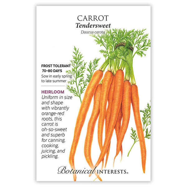 Carrot seeds, "Tendersweet"