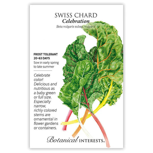 Swiss Chard seeds, "Celebration"
