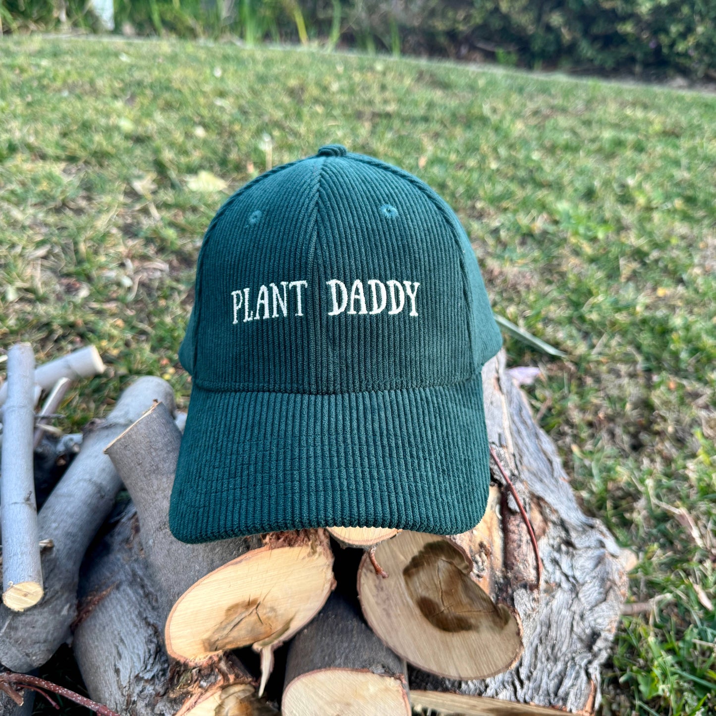 Corduroy Green Plant Daddy Hat