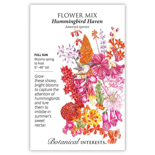 Flower Mix seeds, "Hummingbird Haven"