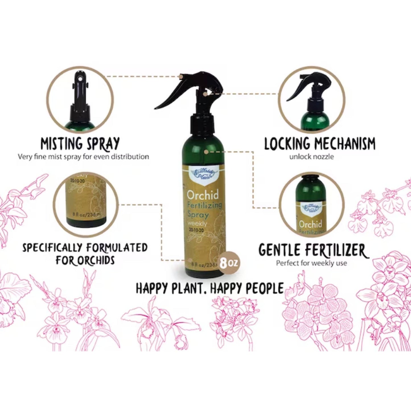 Orchid Food Fertilizing Spray - 8oz