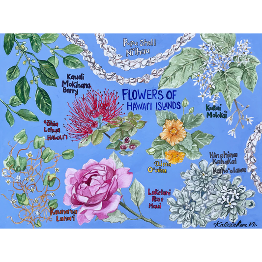 Flowers of Hawai'i by Kaleilehua Designs- kids 70 piece puzzle