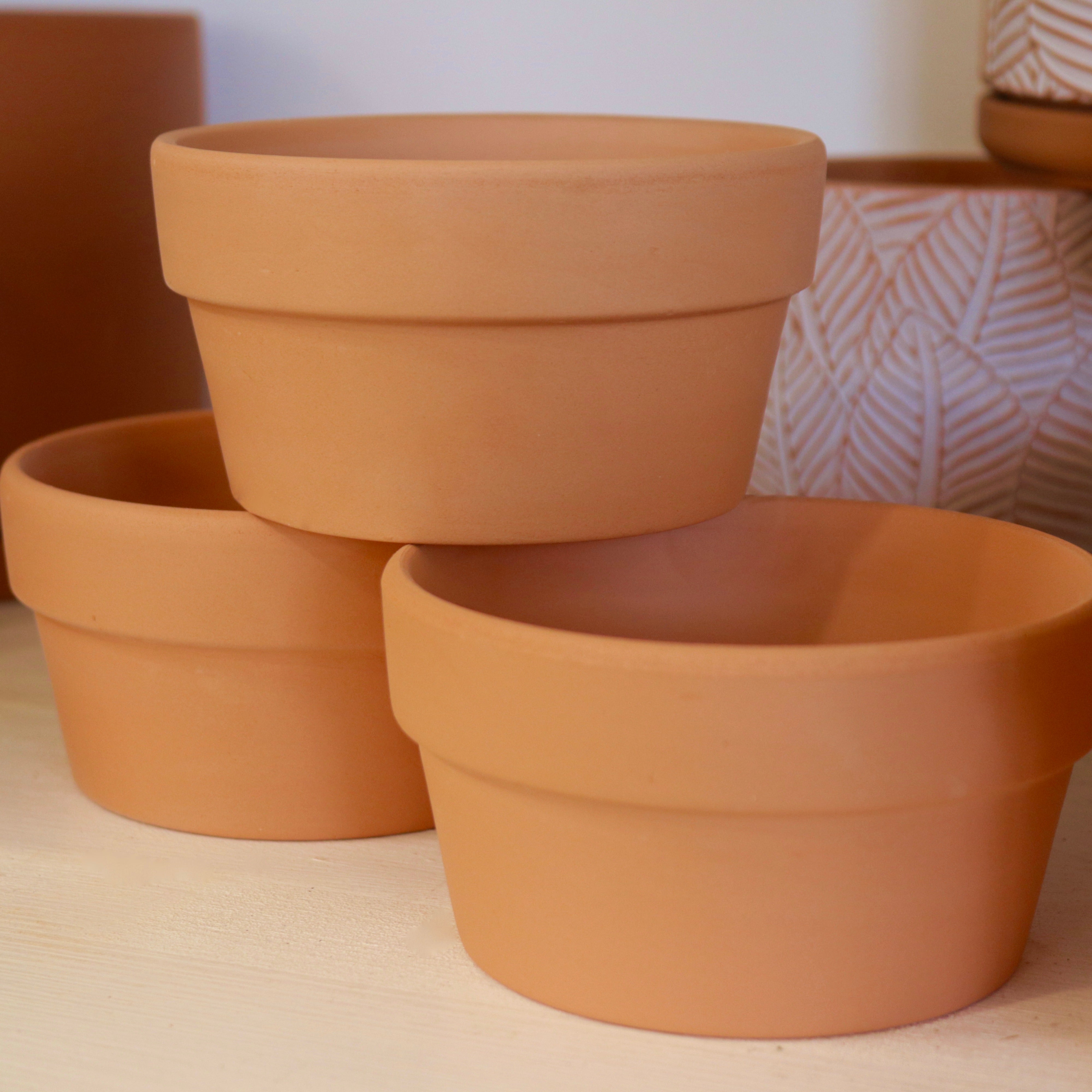 terracotta plant pots for sale Shallow Terracotta Planter – Mari's Gardens