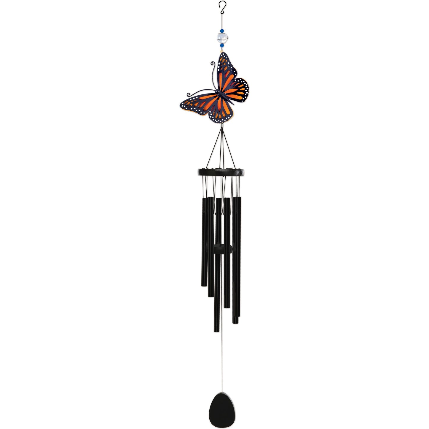 45" Orange Butterfly Wind Chime