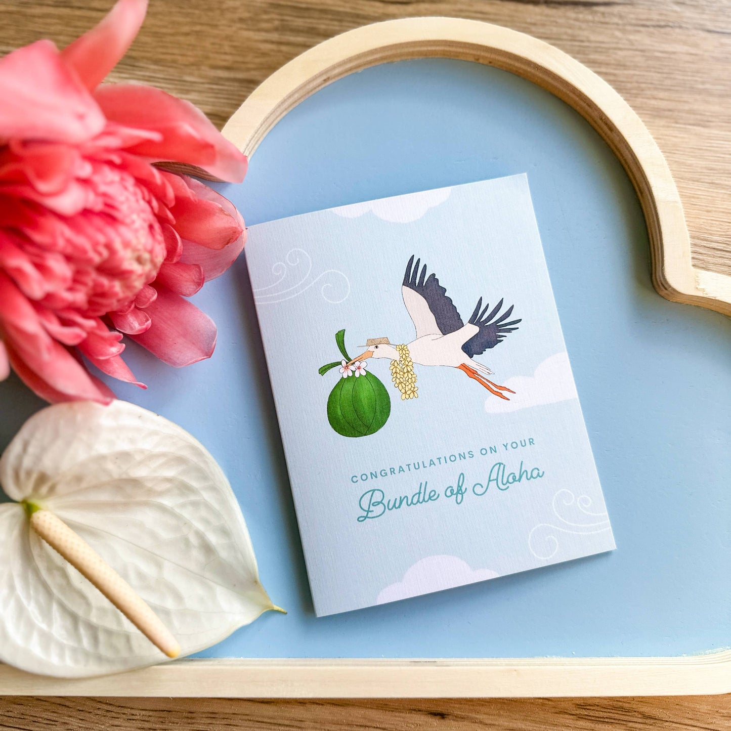 Bundle of Aloha - New Baby Greeting Card