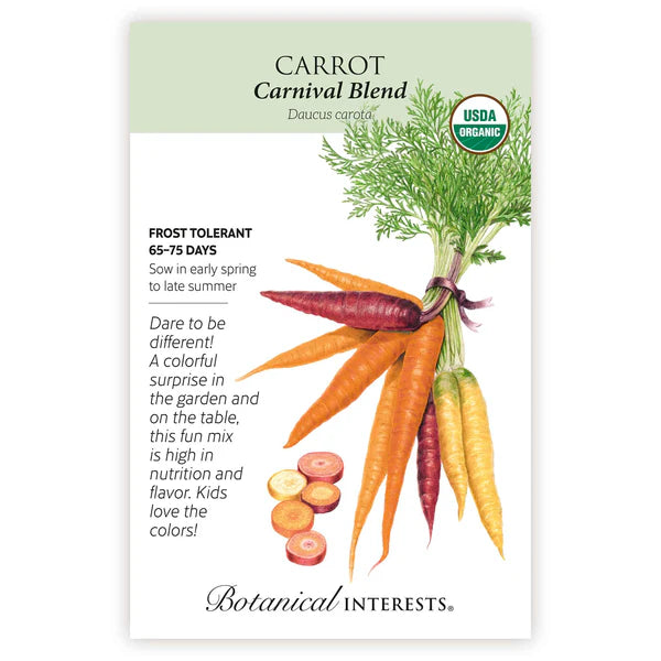 Carrot seeds, "Carnival Blend"