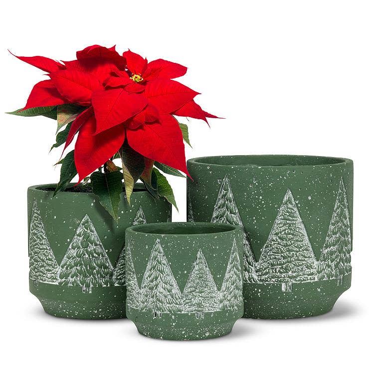 Snowy Trees Planters