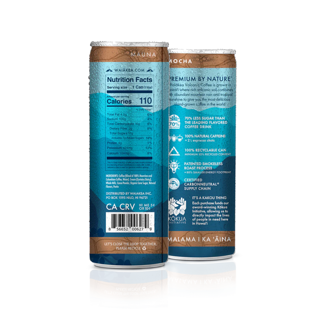 (12 pack) 11oz Mauna Mocha Canned Coffee