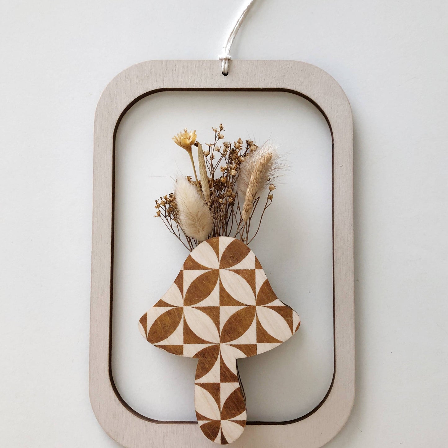 Framed Petals Mushroom Square