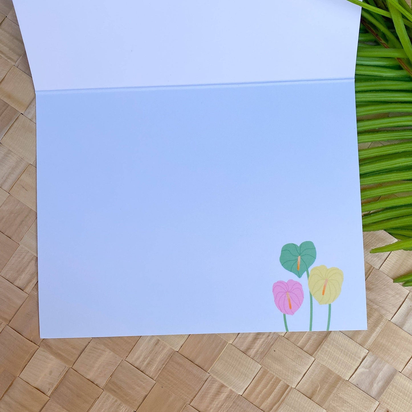 Bright Anthurium Greeting Card