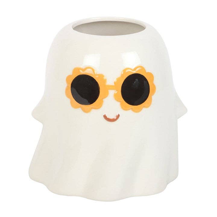 Groovy Ghost Halloween Vase