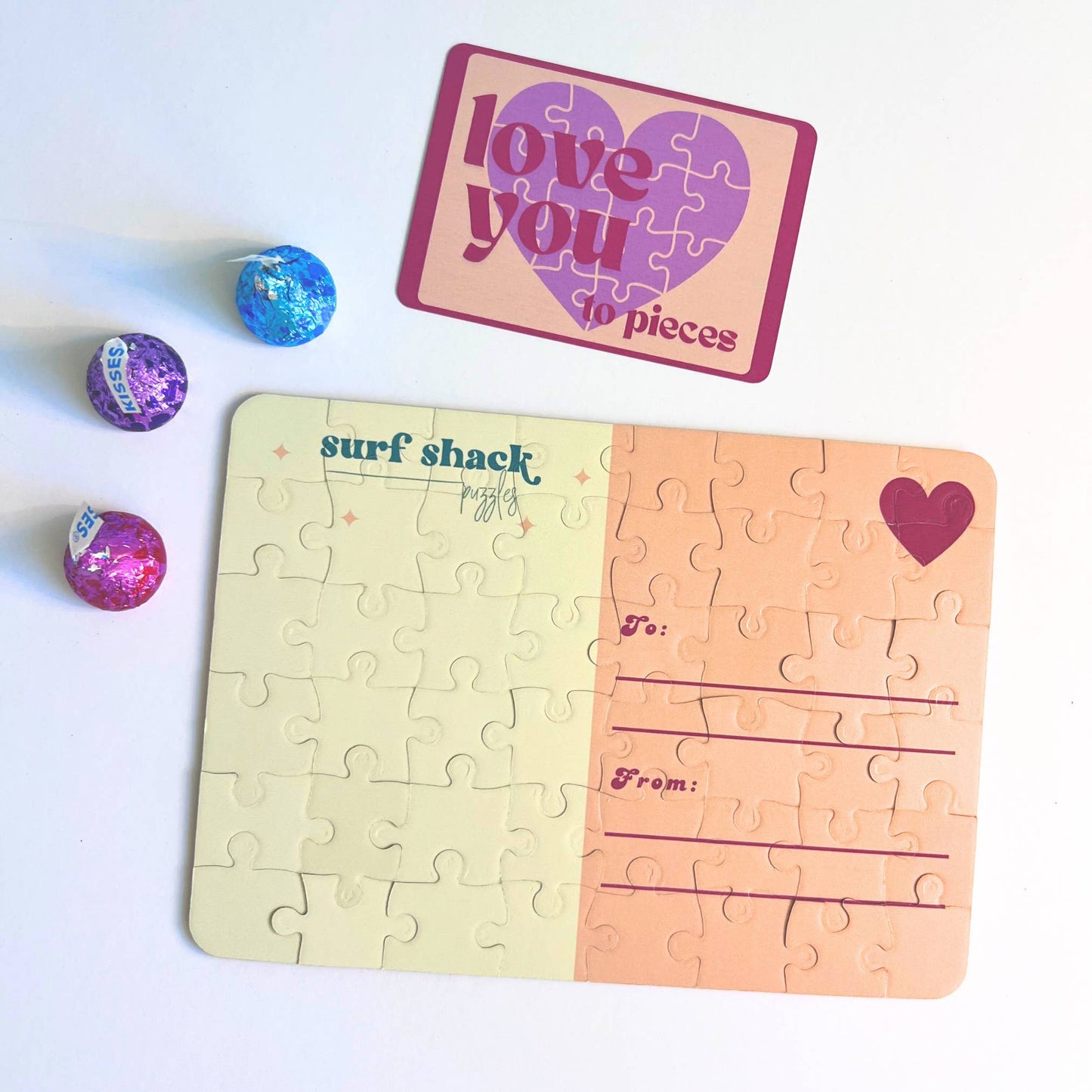 Love You To Pieces Postcard Puzzle