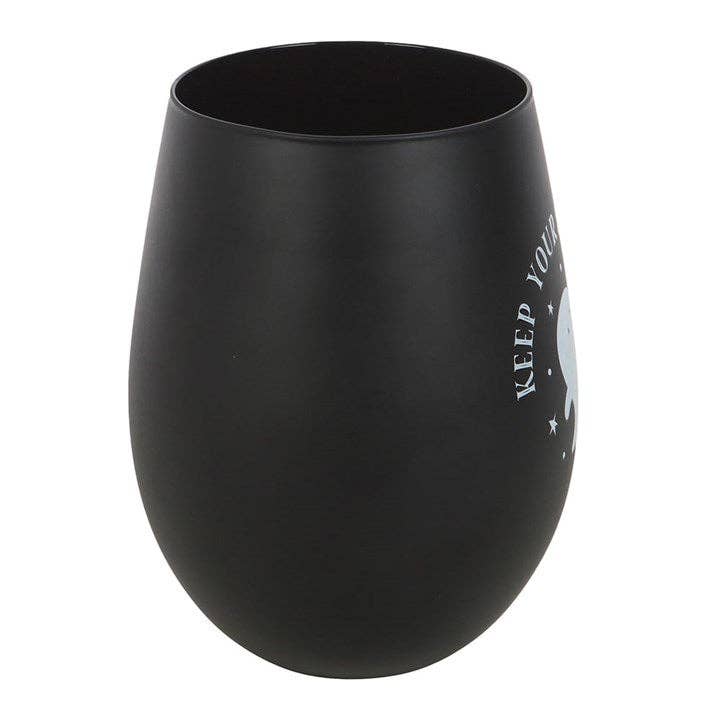 Keep Your Spirits Up Stemless Halloween Ghost Glass