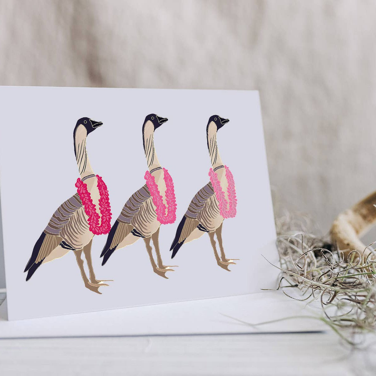 Nene in Lei Greeting Card