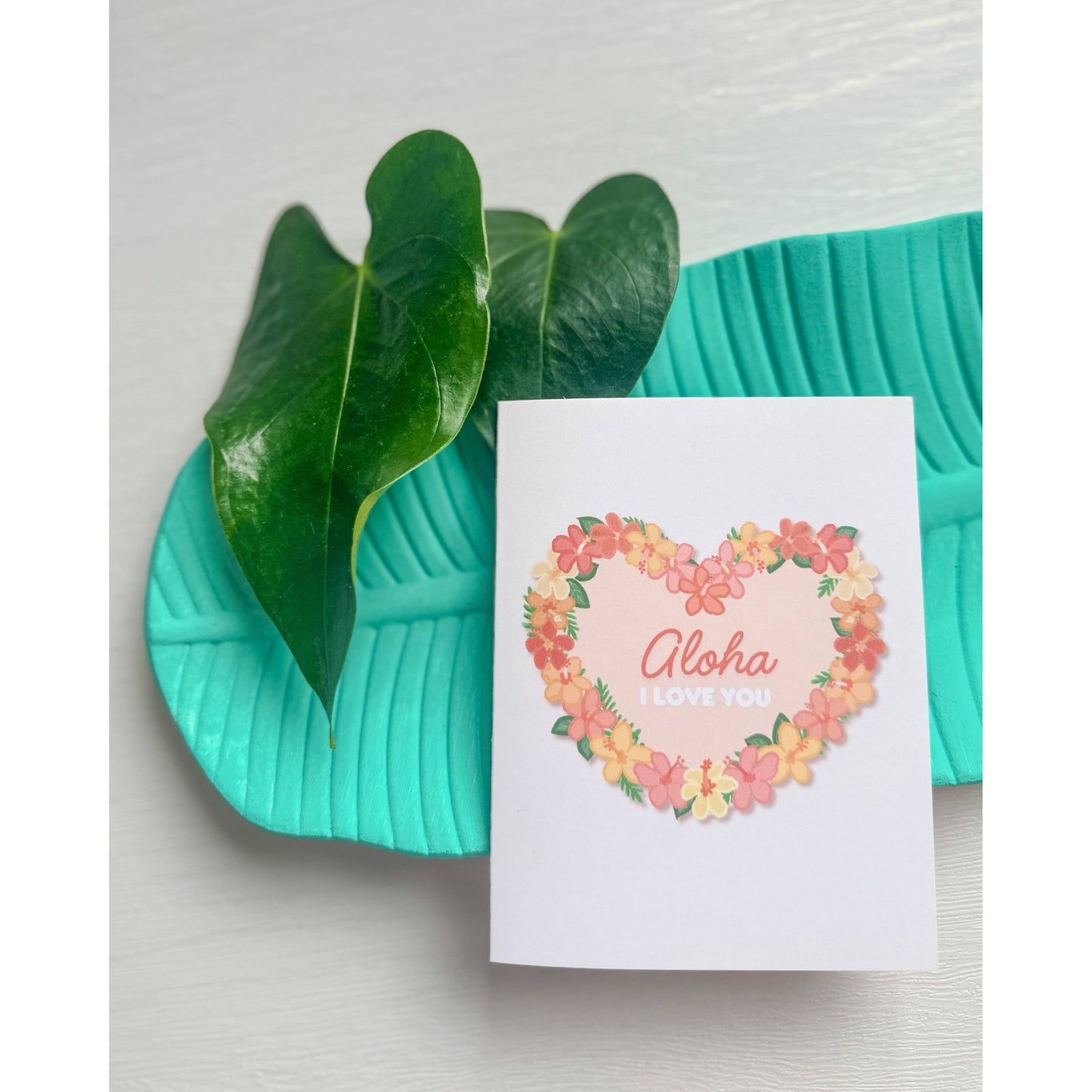 Hibiscus Heart - Greeting Card
