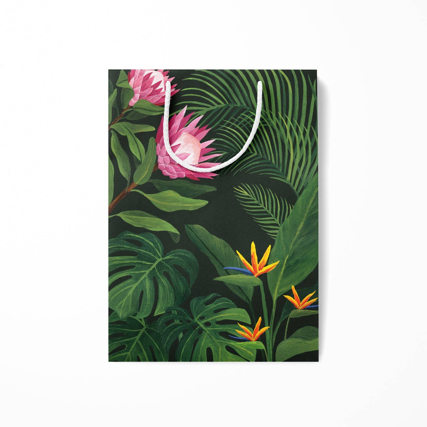 Lush Tropical Floral Gift Bag | Birthday Gift Bag