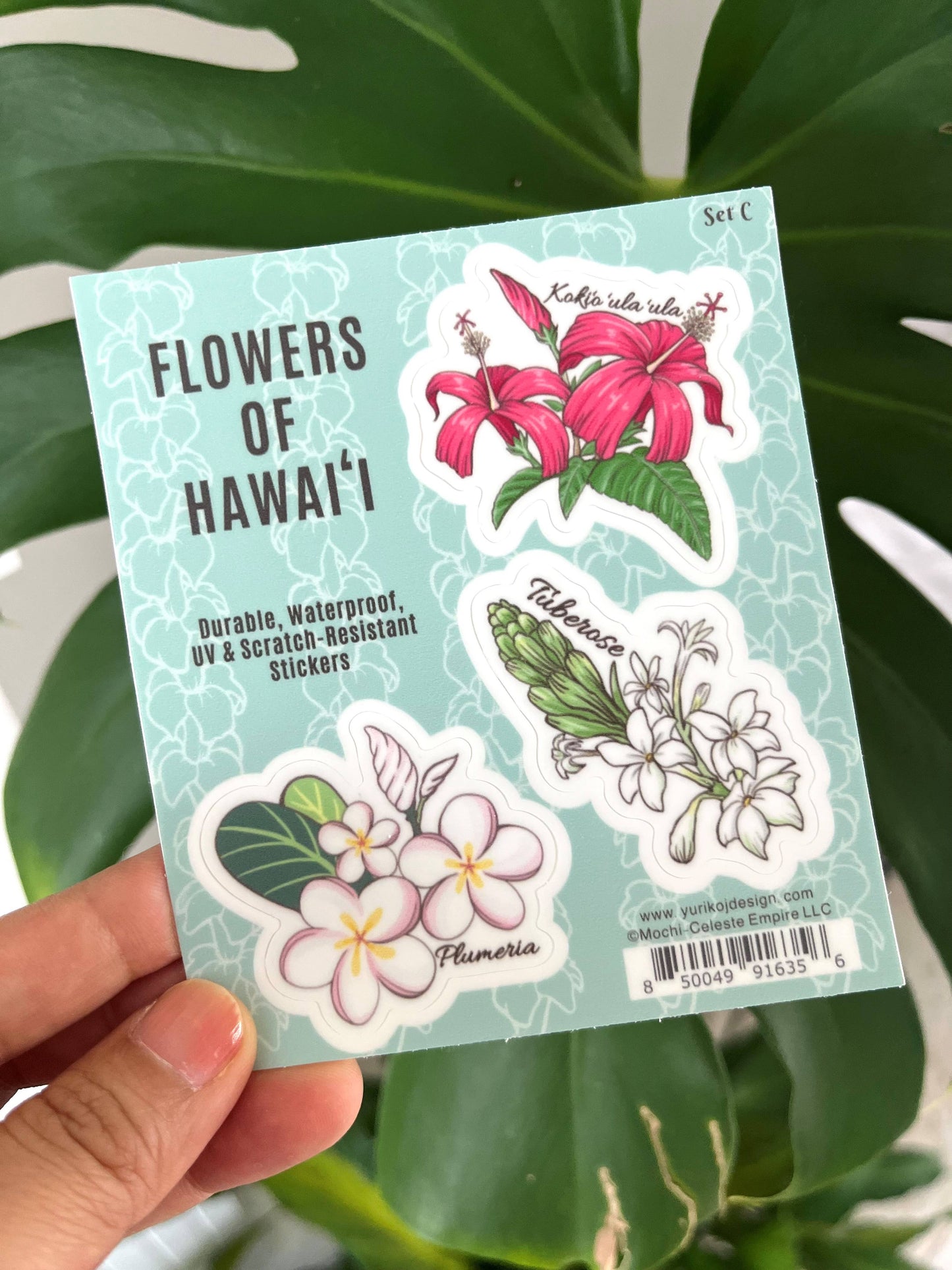 Flowers of Hawai'i Sticker Sheet SET C