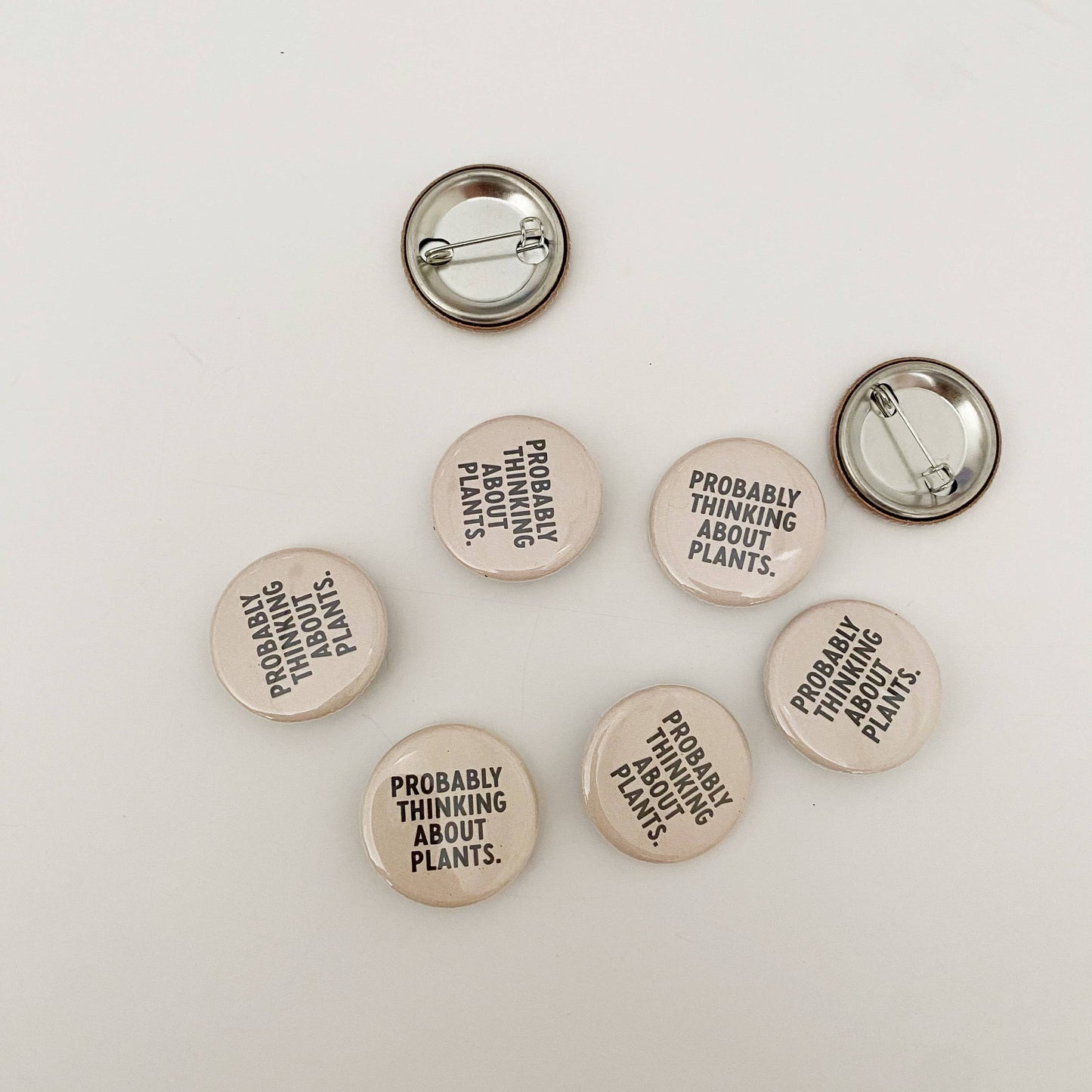 Probably thinking about plants button