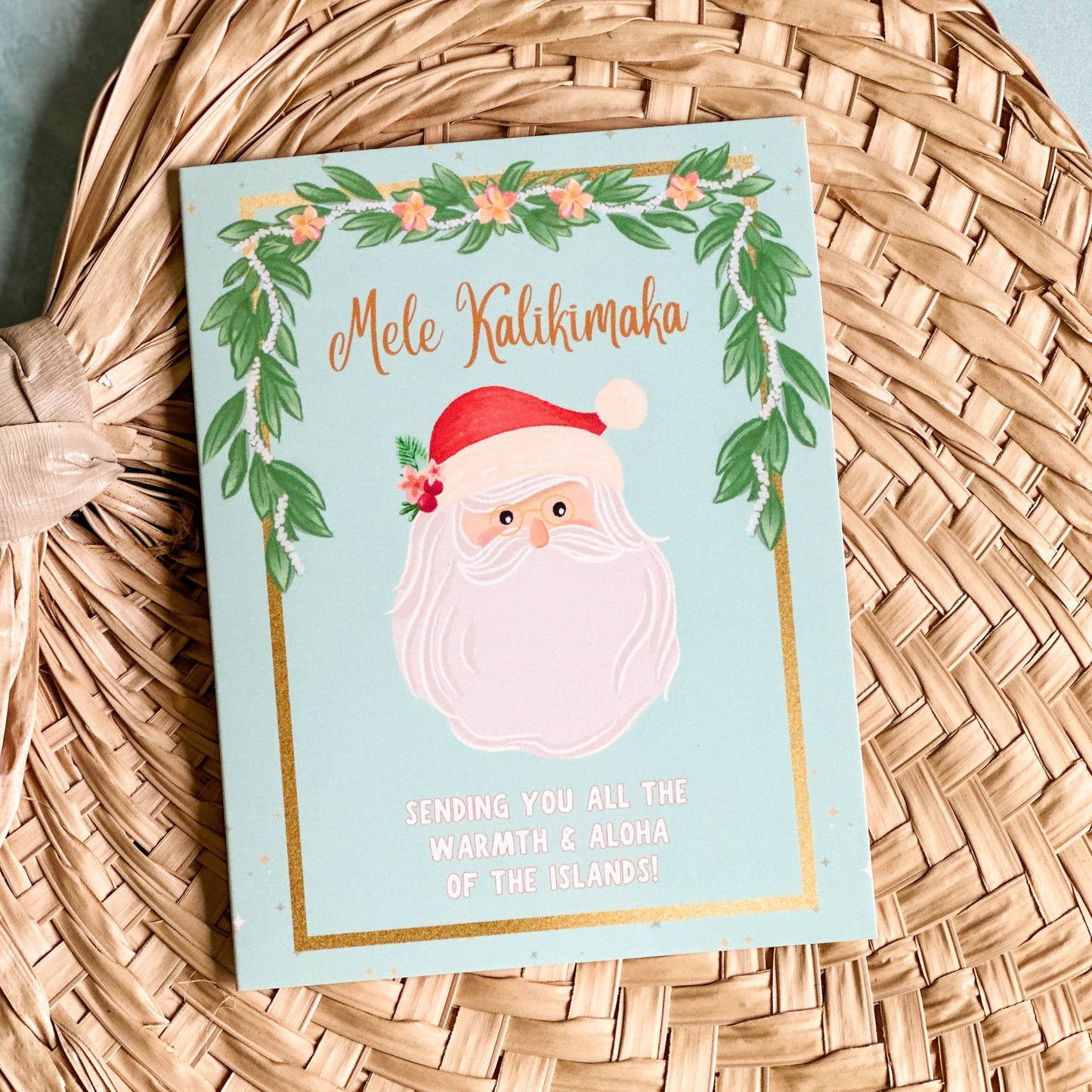 Island Santa - Holiday Greeting Card