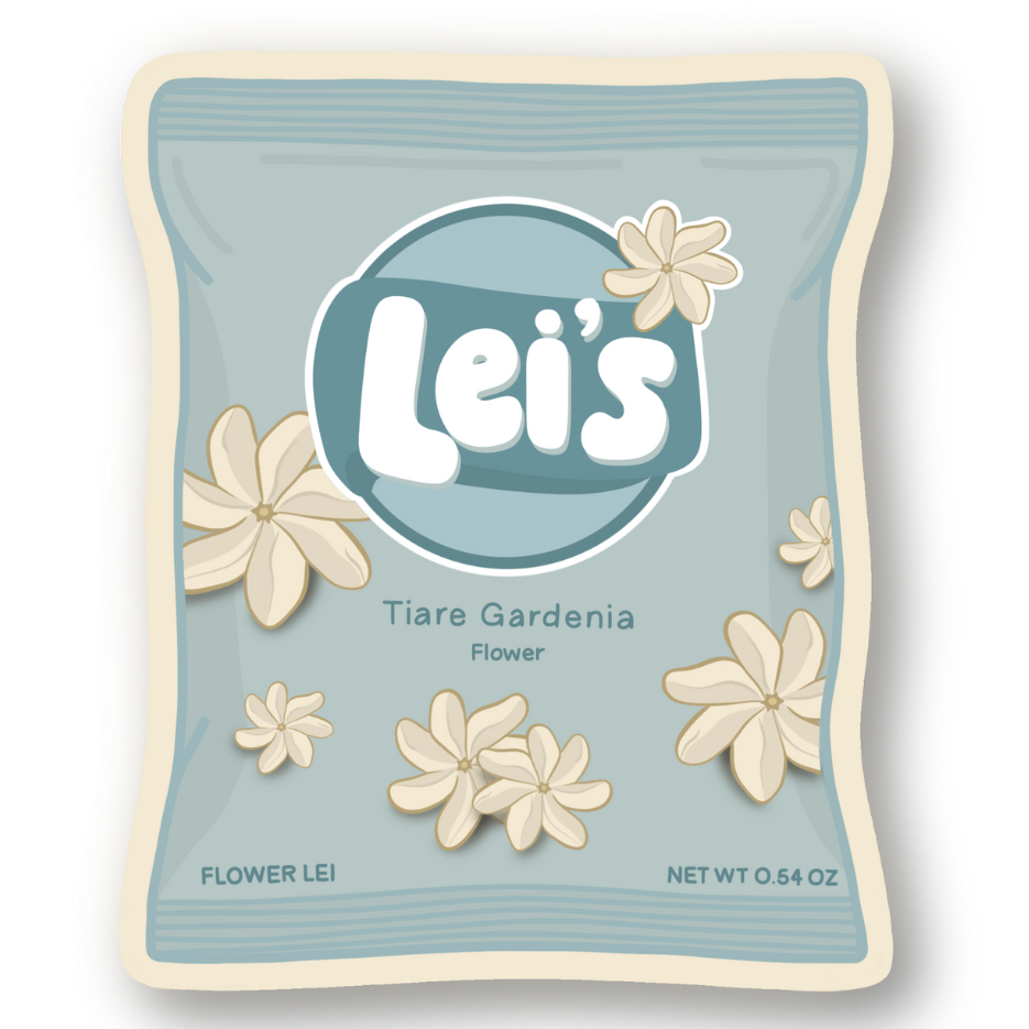 Bag Of Lei's Sticker - Tiare Gardenia