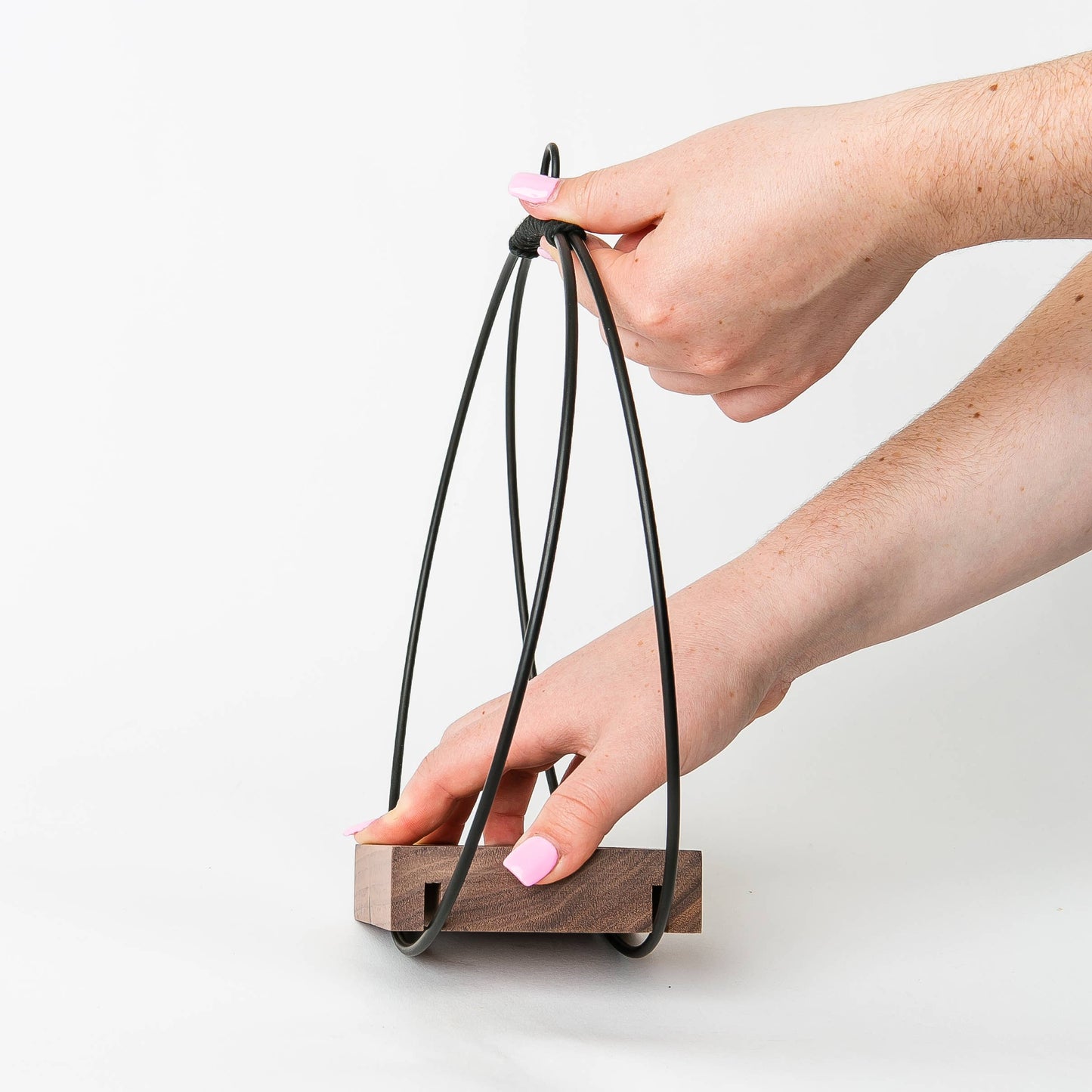 Braid & Wood Plant Hanger