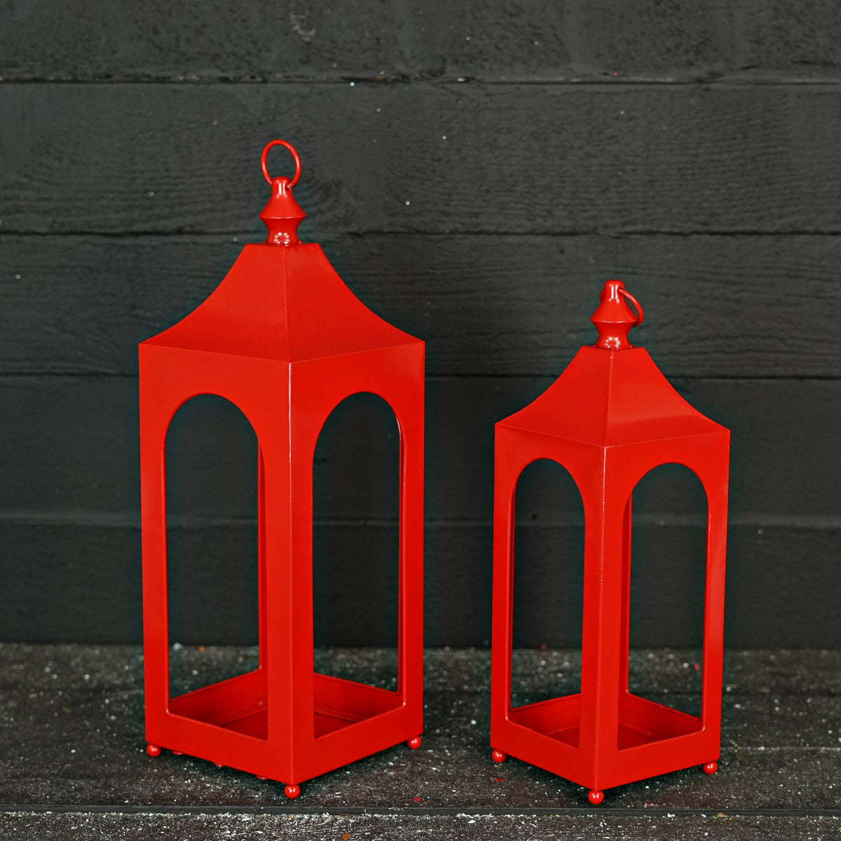 Holiday Red Artisan Lantern