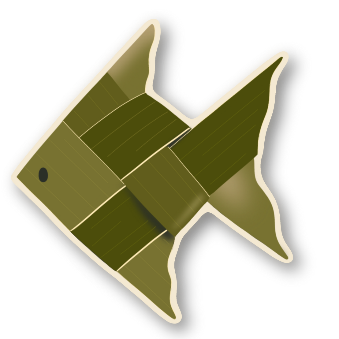 Woven Fish Sticker