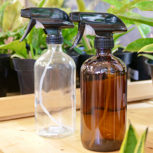 Glass Spray Bottle with Heavy Duty Sprayers
