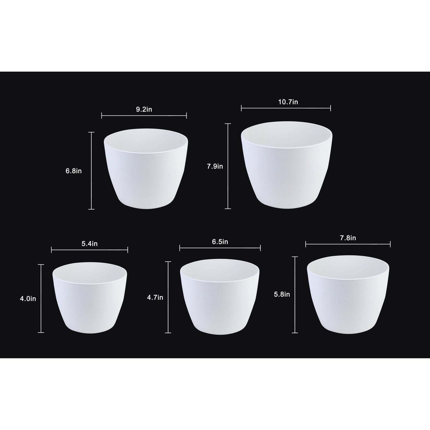 Matte Plastic Planter