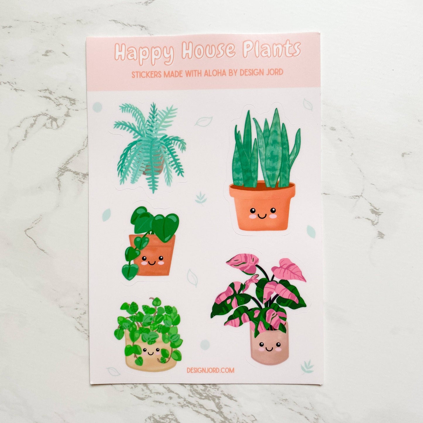 Happy House Plants Sticker Sheet