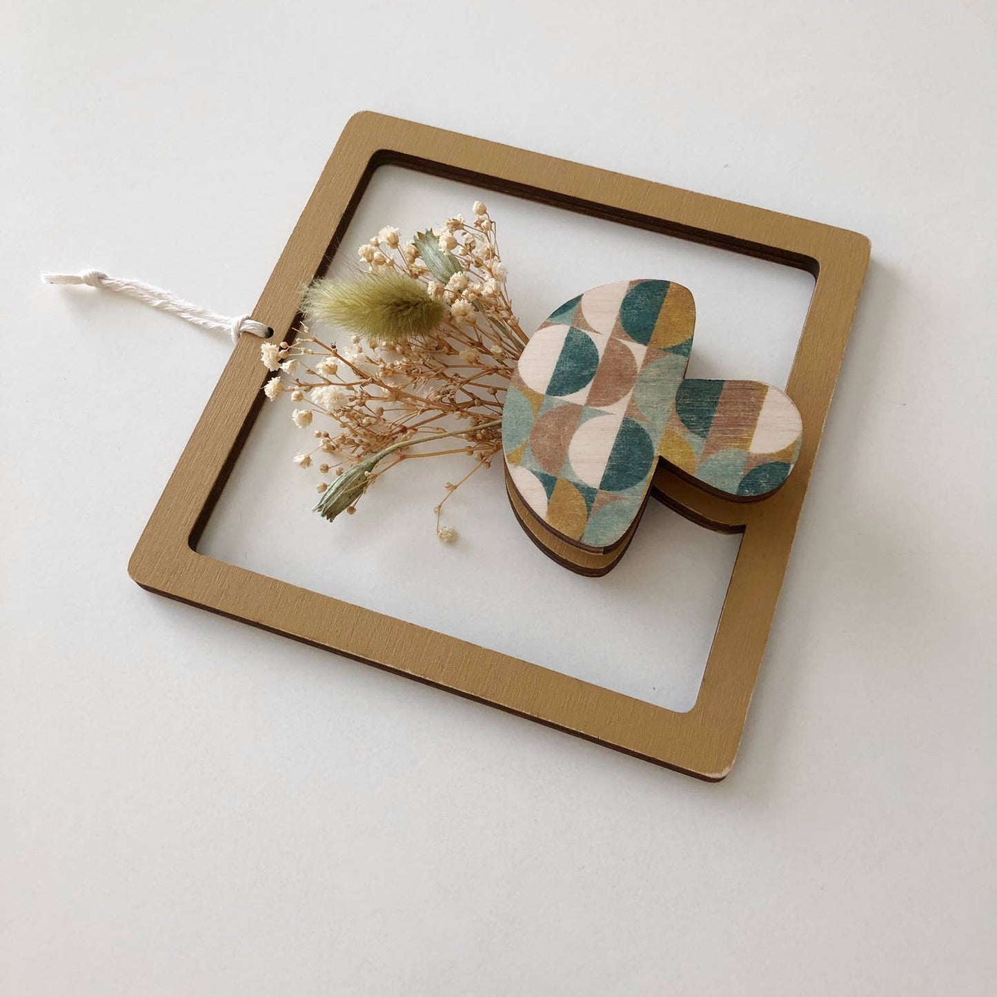 Framed Groovy Mushroom Square