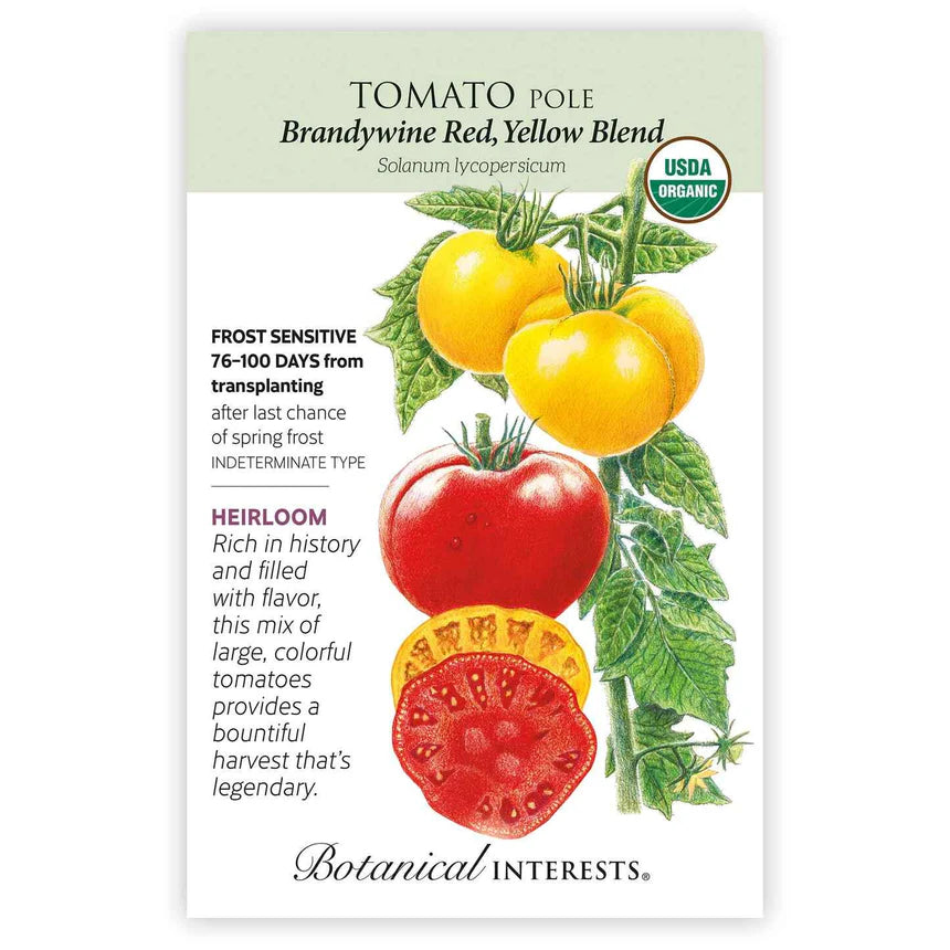 Tomato Pole seeds 'Brandywine R/Y'