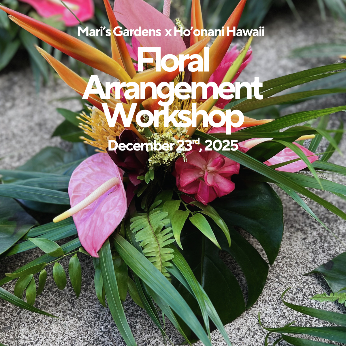 12/23 Floral Arrangement Workshop