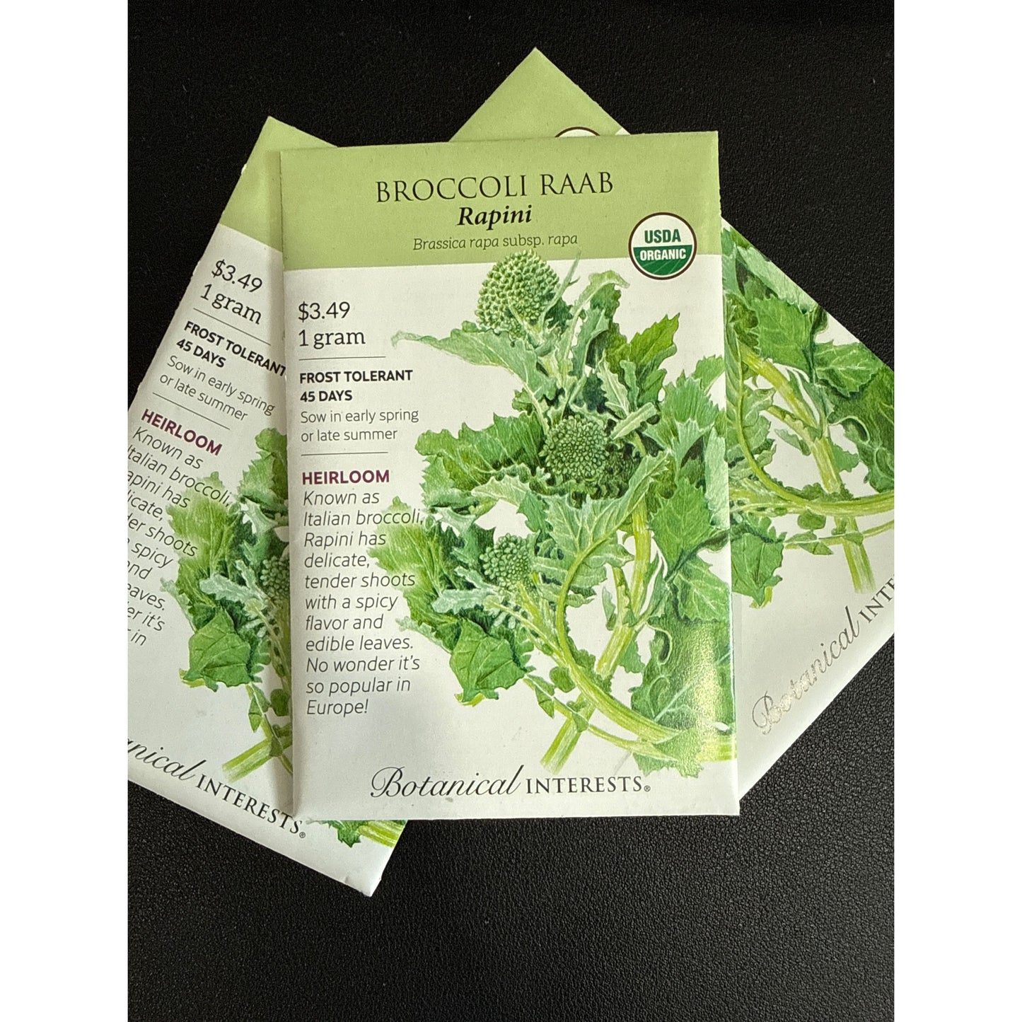 Broccoli Raab seeds, "Rapini"