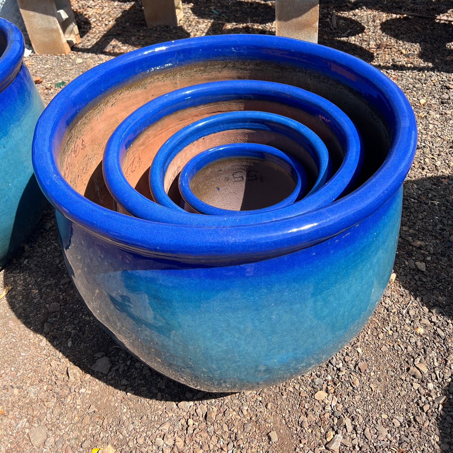 Blue Ombre Ceramic Planter