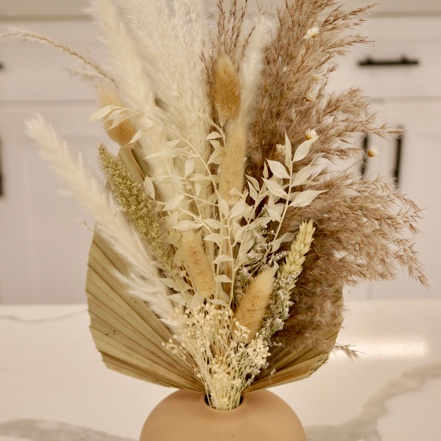 Neutral Pampas Grass Arrangement