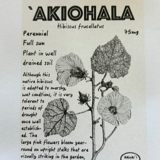 'Akiohala, seeds