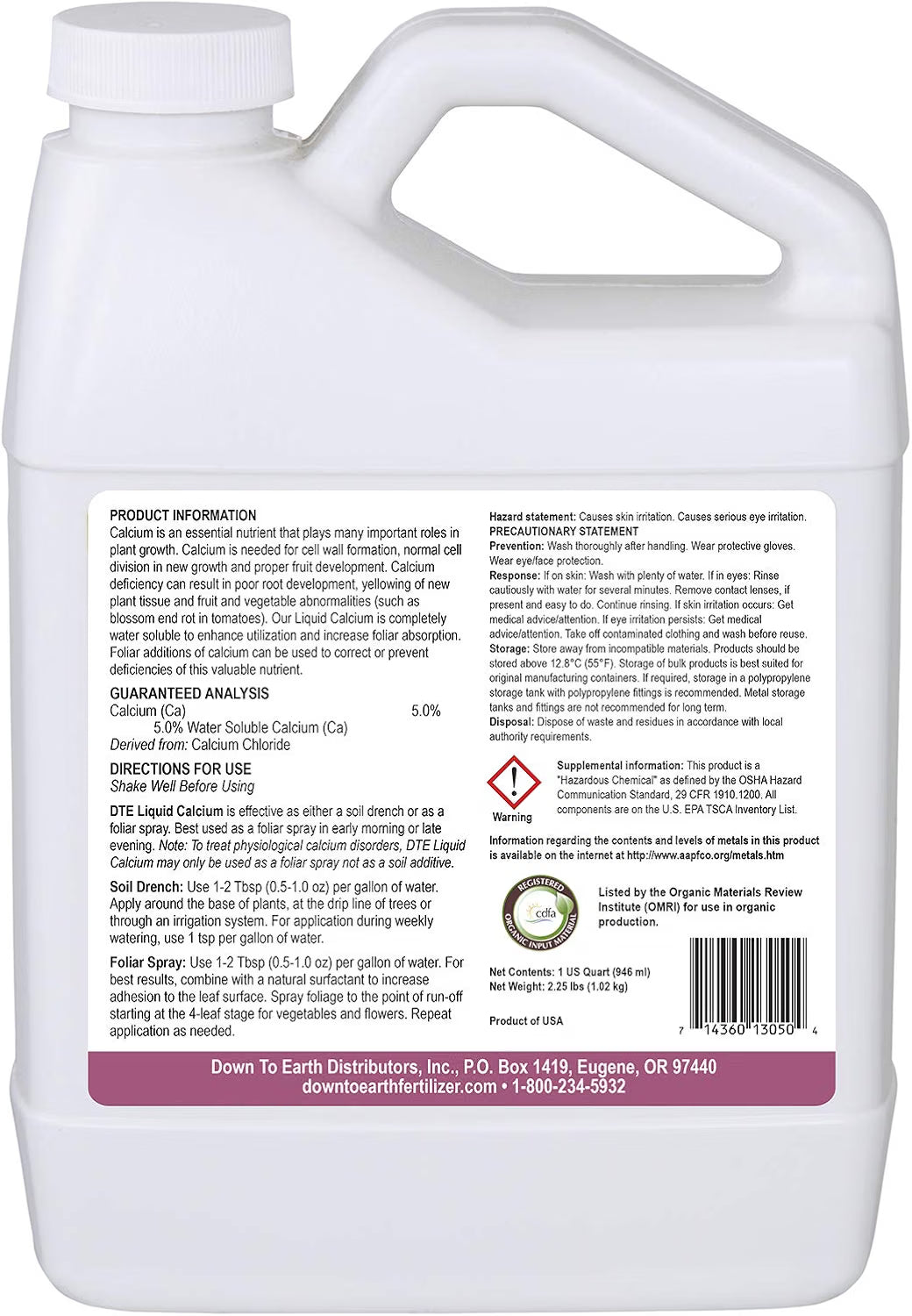 Liquid Calcium 5.0%