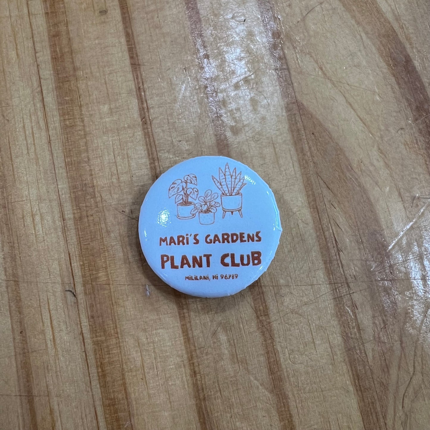 Plant Club Button