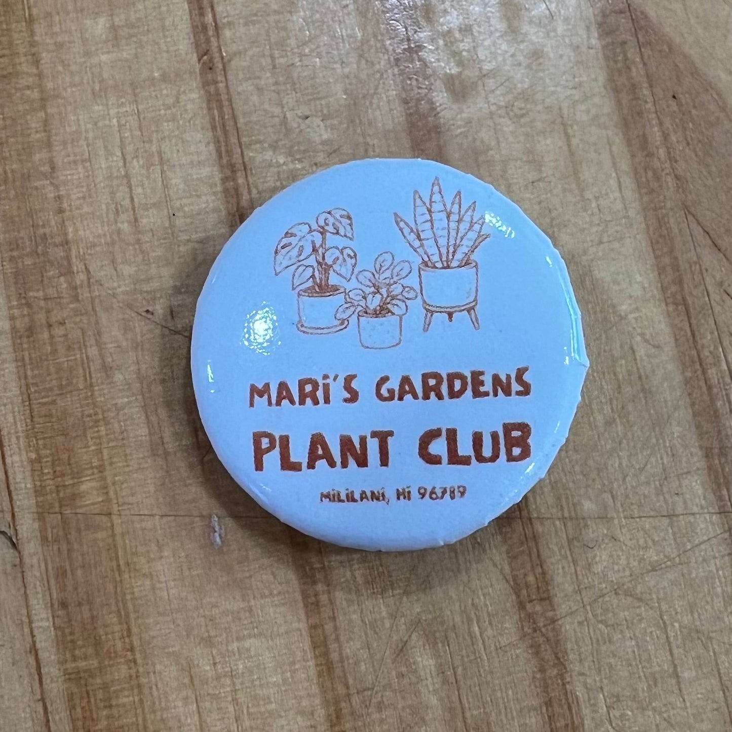Plant Club Button