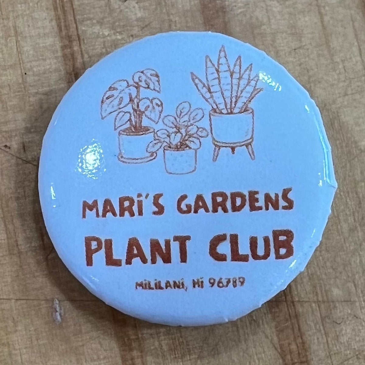 Plant Club Button