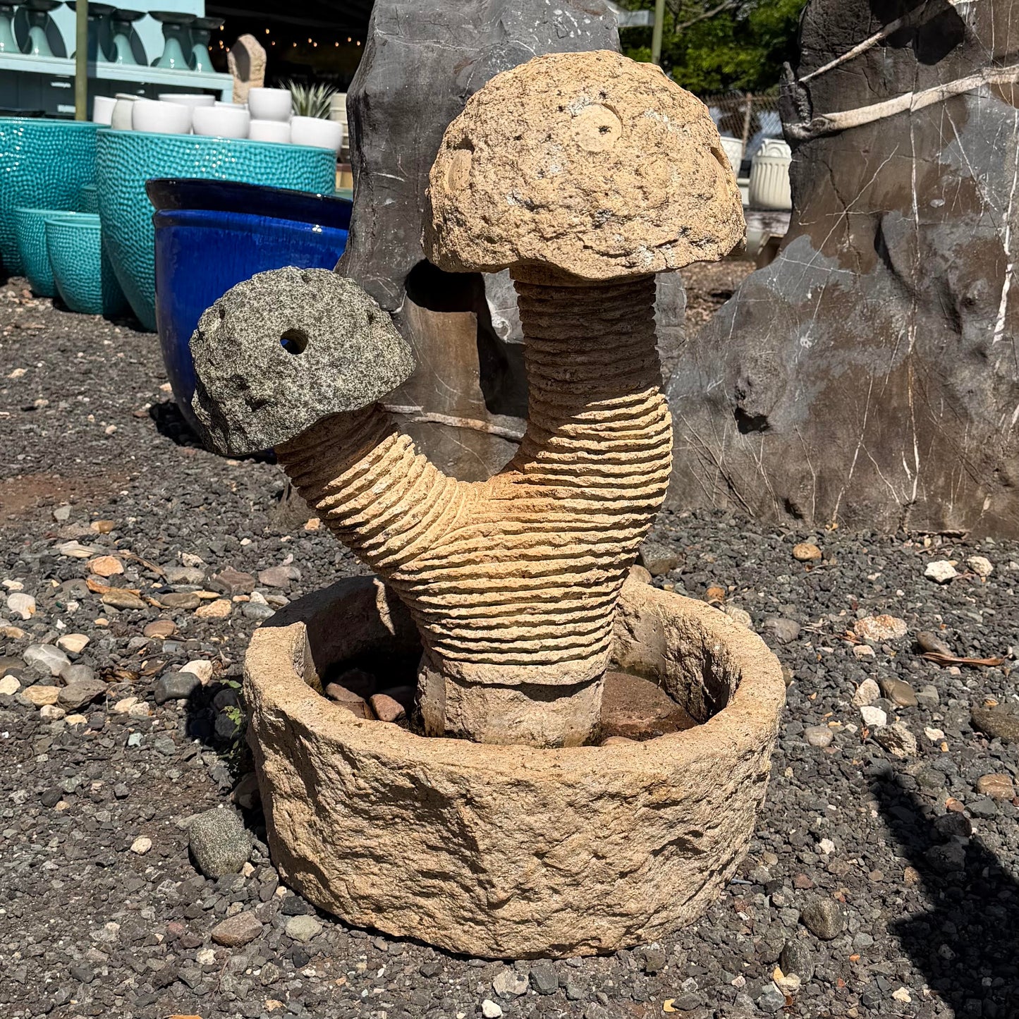 Granite Mushroom Water Fountain