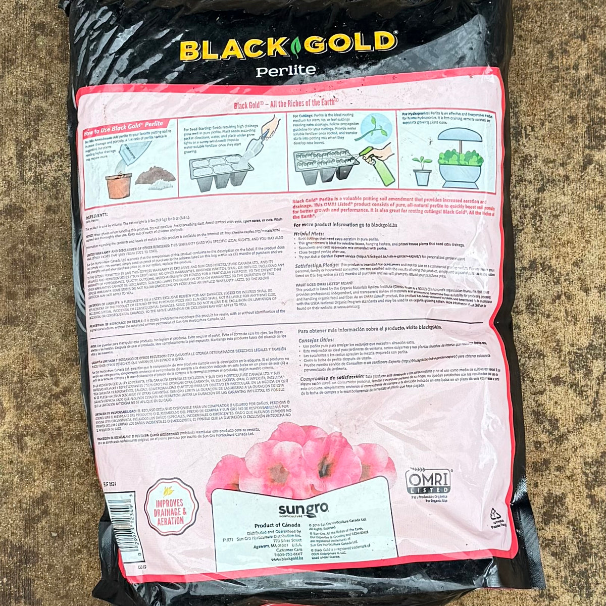 Black Gold Media — Perlite 8 qt