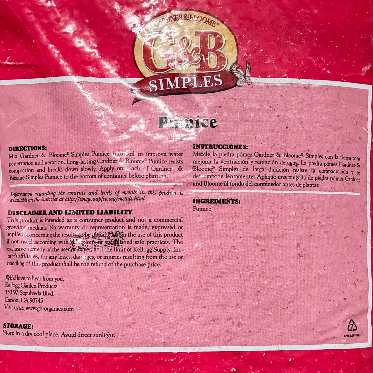 G&B — Pumice