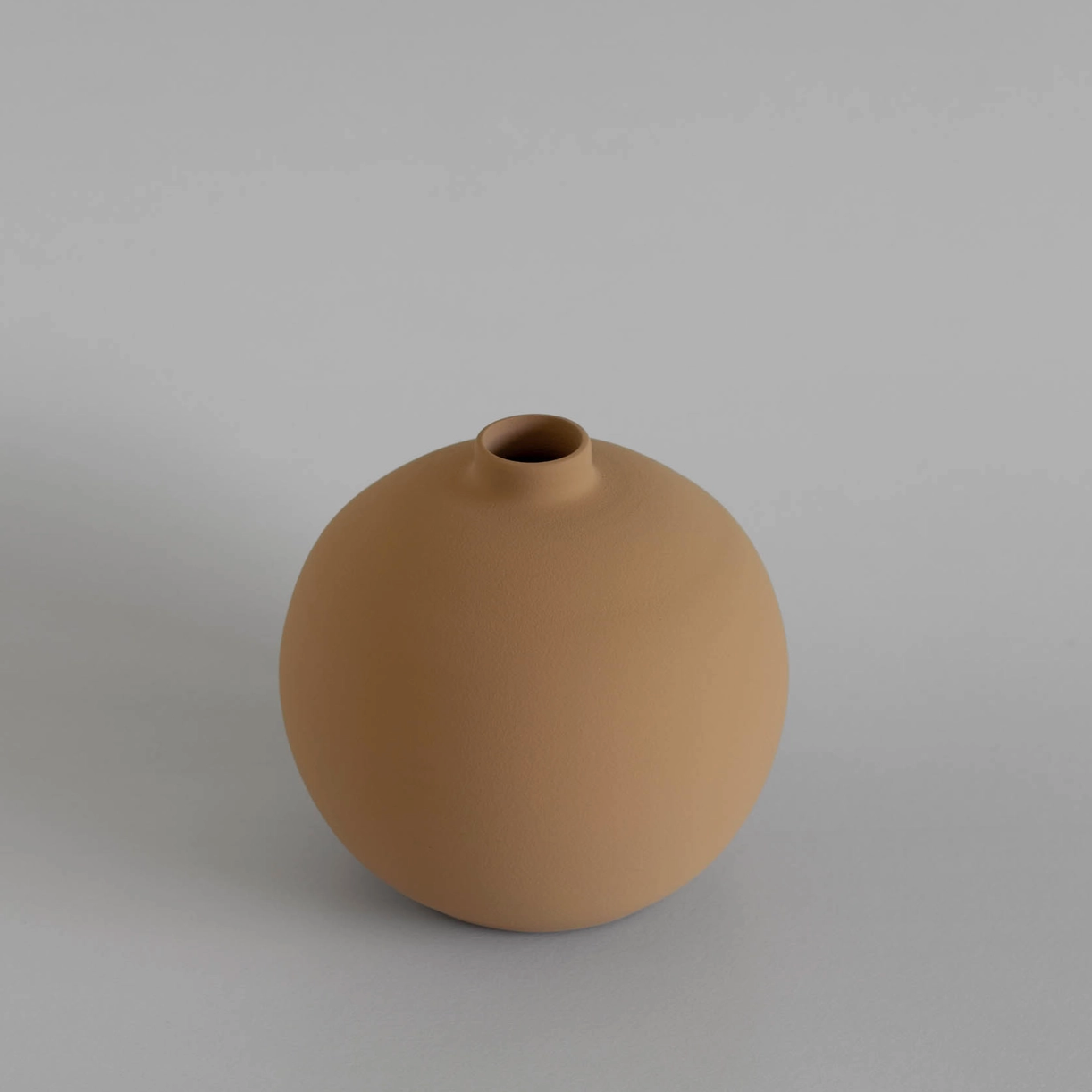 Blanc Collection 03 - Beige Vase - Ceramic Vase - Handmade