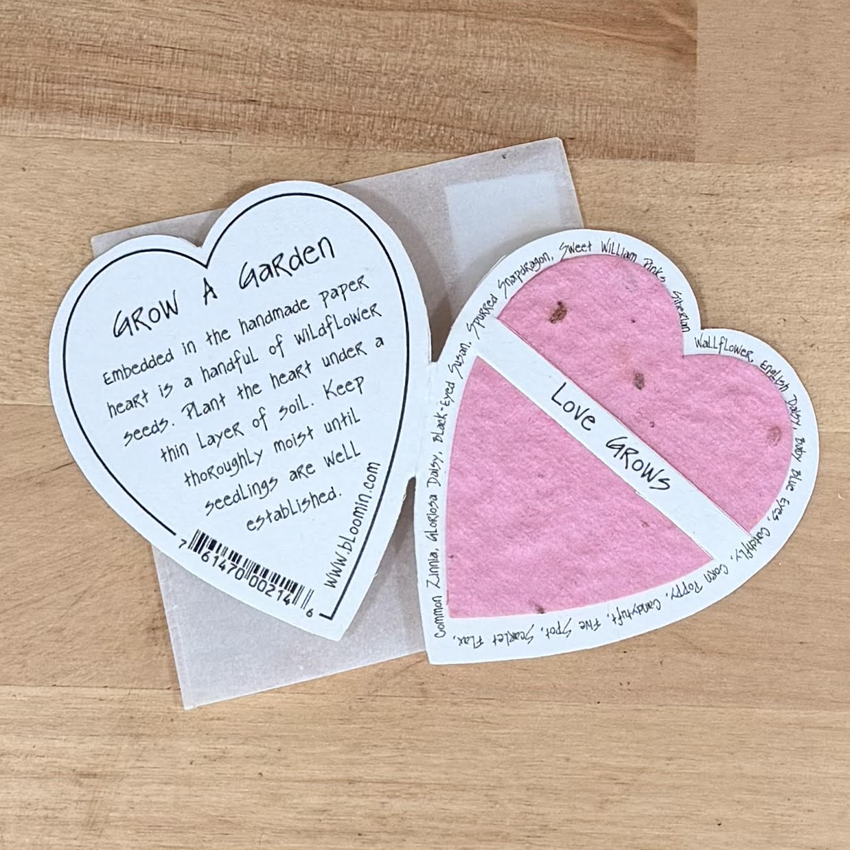 Blooming Heart Seed Card
