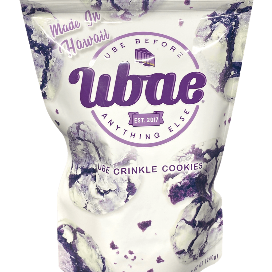 Ube Crinkle Cookies
