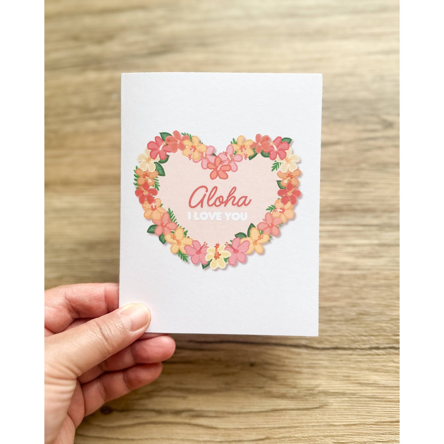 Hibiscus Heart - Greeting Card