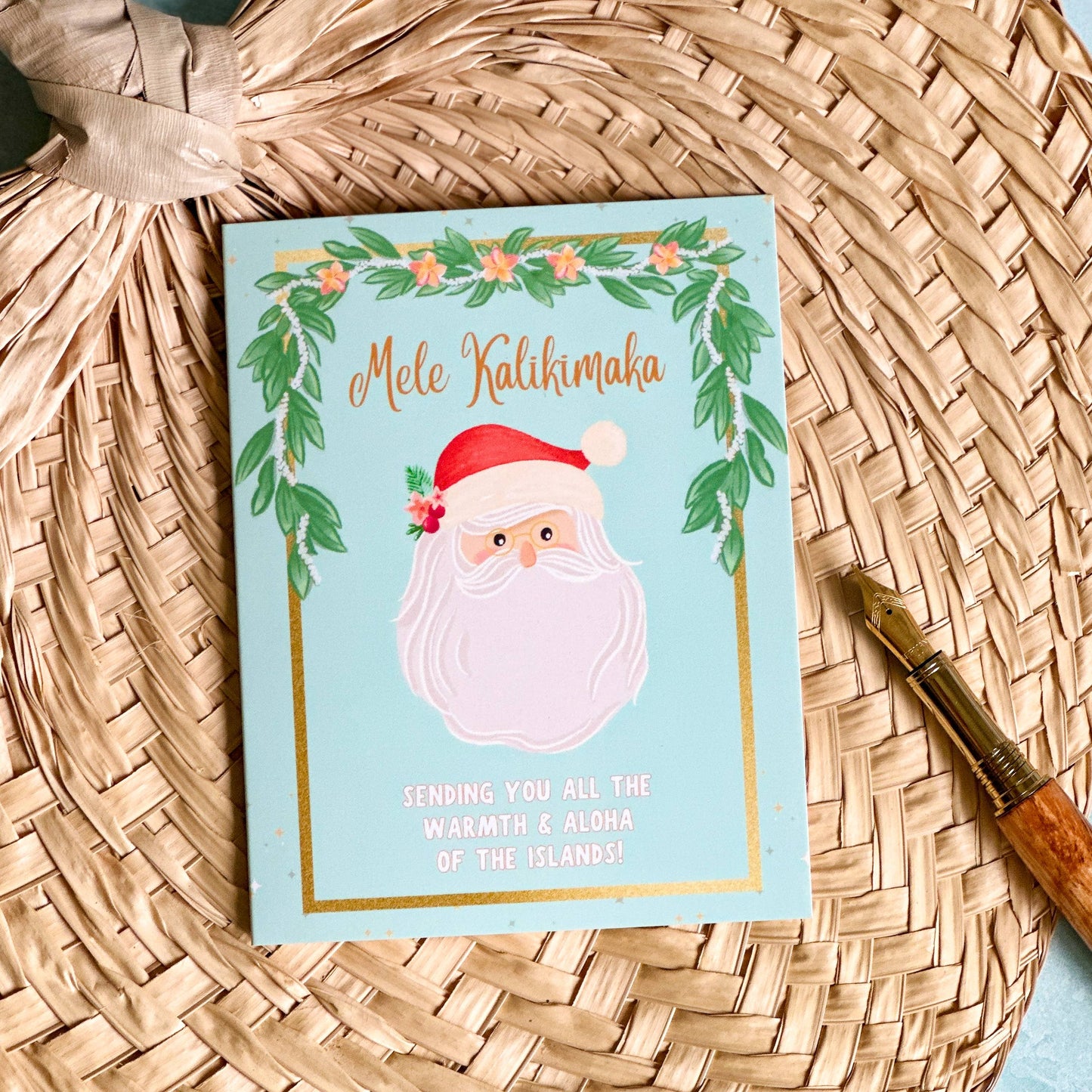 Island Santa - Holiday Greeting Card