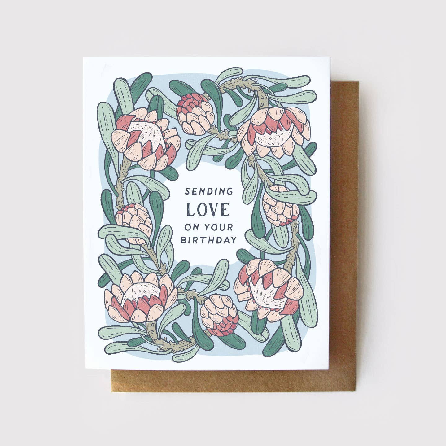 Sending Love Birthday Greeting Card